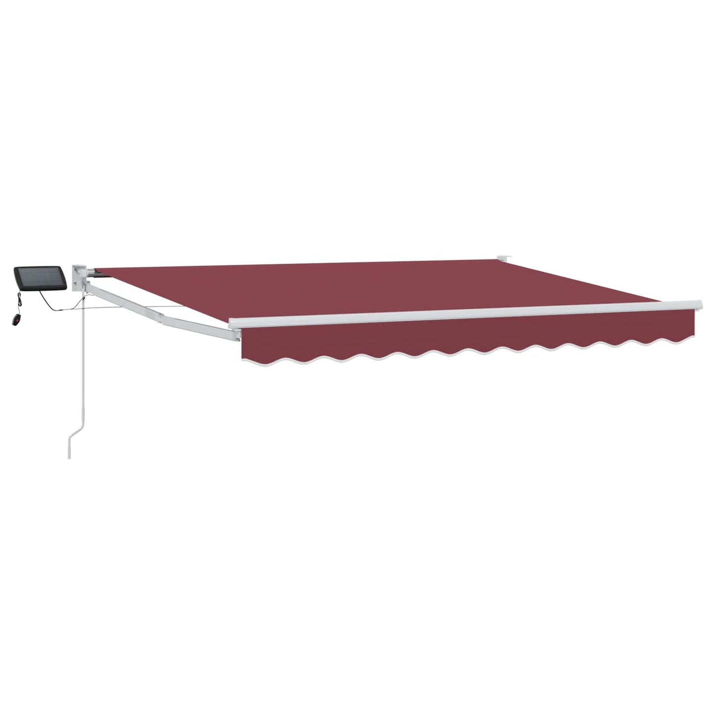 Tenda retrattile manuale con LED Borgogna e Bianco 3 x 2,5 m | homemem39