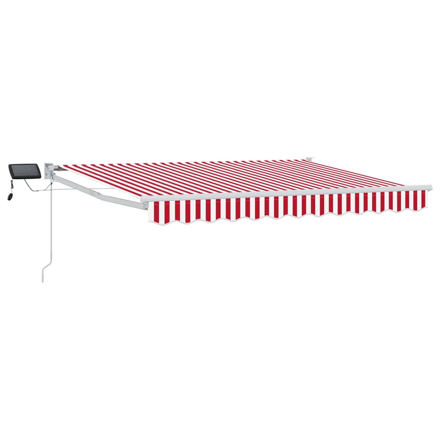 Tenda retrattile manuale con LED Rosso e Bianco 3 x 2,5 m | homemem39