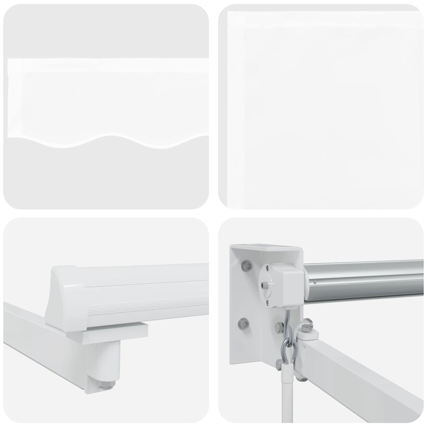 Tenda retrattile manuale con LED Bianco 3 x 2,5 m | homemem39