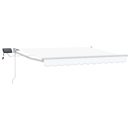 Tenda retrattile manuale con LED Bianco 3 x 2,5 m | homemem39