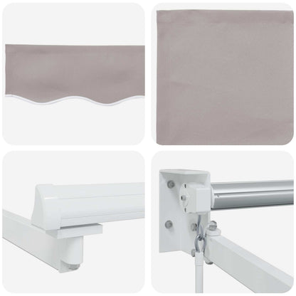 Tenda retrattile manuale con LED 3 x 2,5 m | homemem39