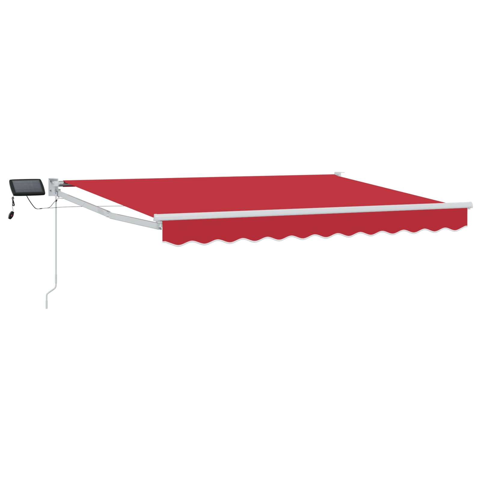 Tenda retrattile manuale con LED Rosso e Bianco 3 x 2,5 m | homemem39
