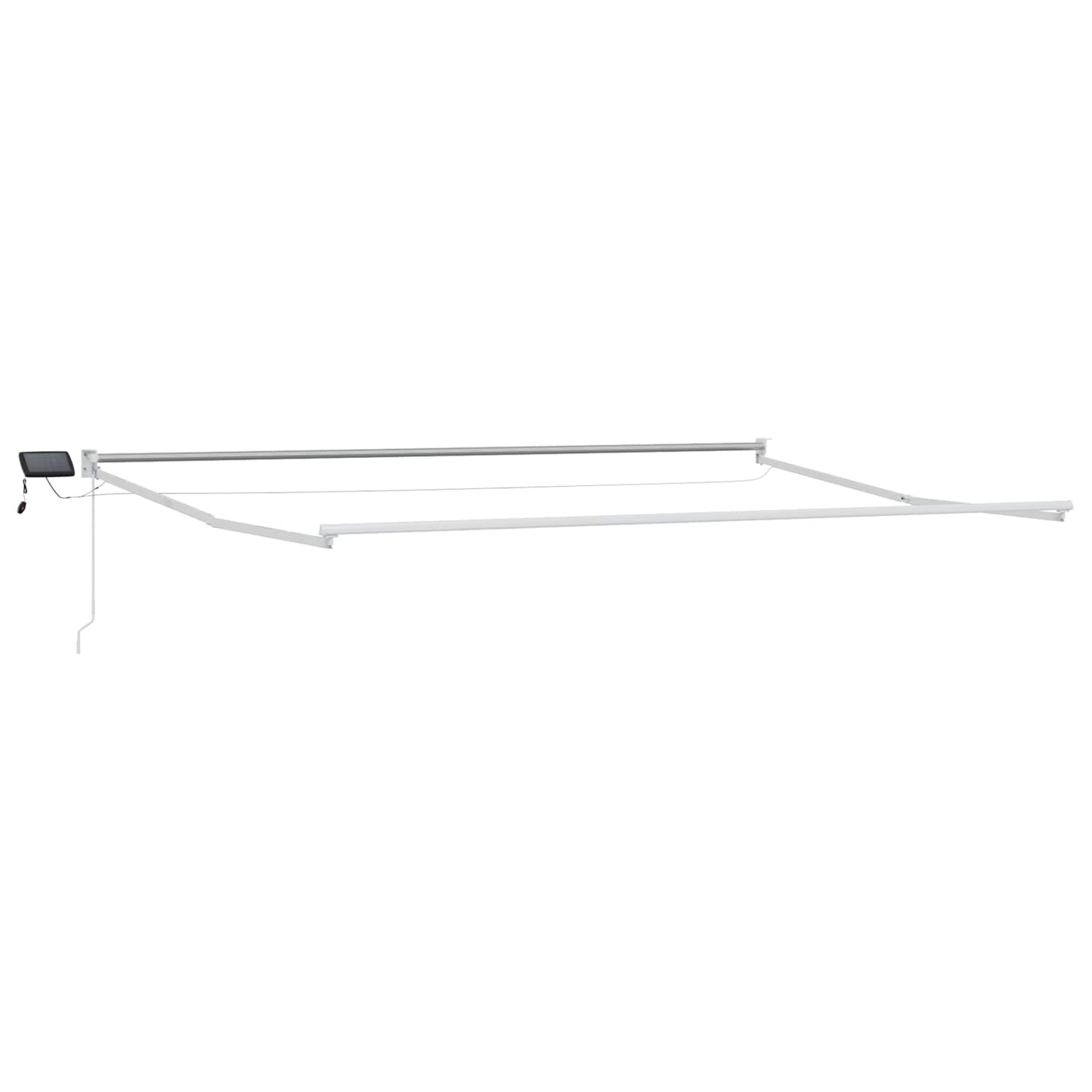 Tenda retrattile manuale con LED Blu, Arancione, Bianco 4 × 3 m | homemem39