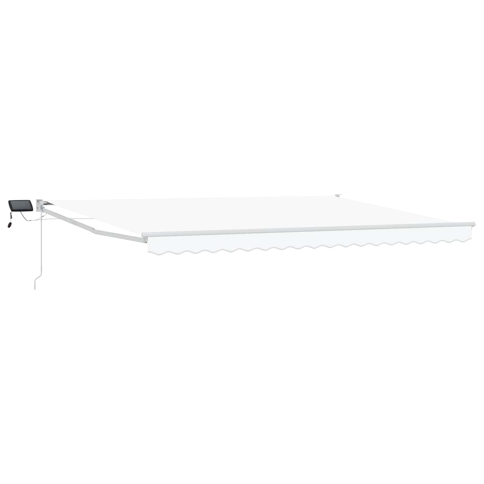 Tenda retrattile manuale con LED Bianco 4 × 3 m | homemem39
