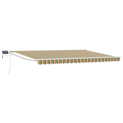 Tenda retrattile manuale con LED 4,5 × 3 m | homemem39