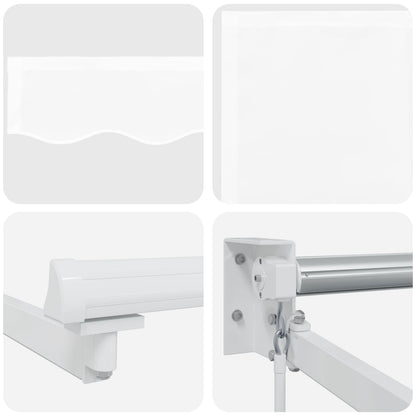 Tenda retrattile manuale con LED Bianco 5 x 3 m | homemem39