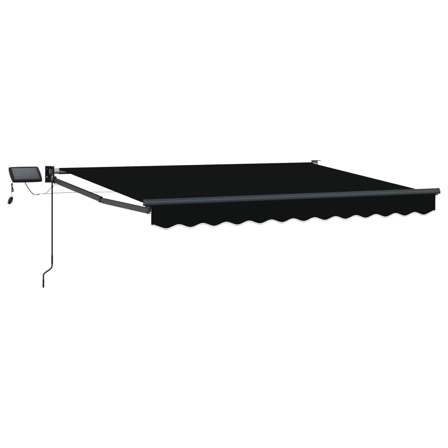 Tenda retrattile manuale con LED Nero e antracite 3 x 2,5 m | homemem39