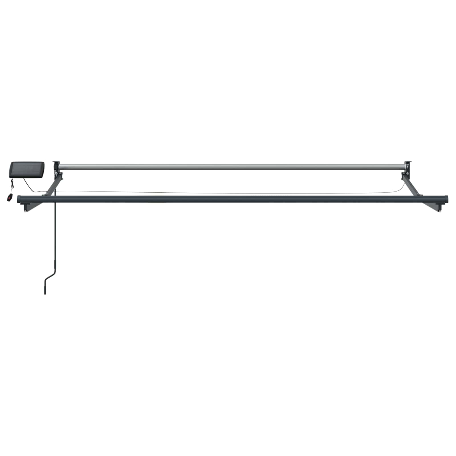 Tenda retrattile manuale con LED Multicolore 3,5 x 2,5 m | homemem39