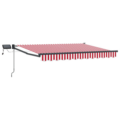 Tenda retrattile manuale con LED 3,5 x 2,5 m | homemem39