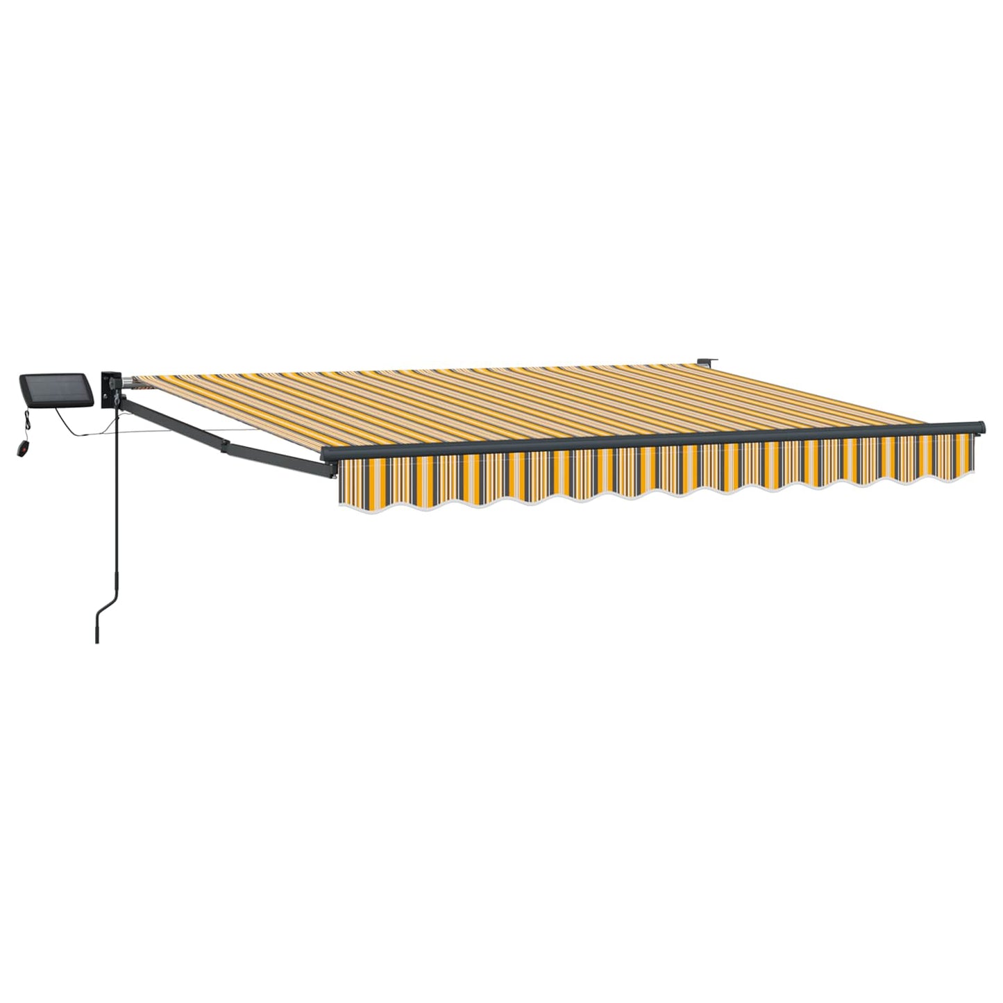 Tenda retrattile manuale con LED 3,5 x 2,5 m | homemem39