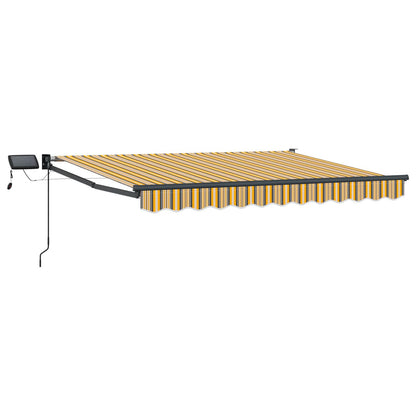 Tenda retrattile manuale con LED 3,5 x 2,5 m | homemem39