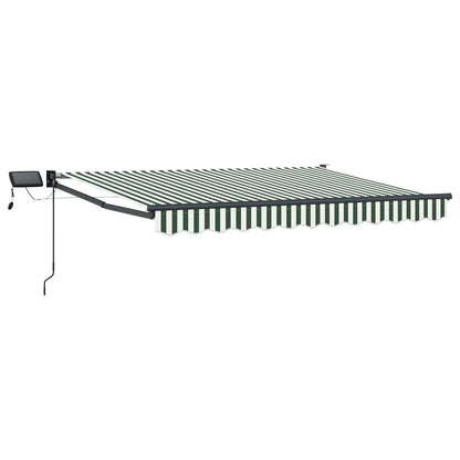 Tenda retrattile manuale con LED 3,5 x 2,5 m | homemem39