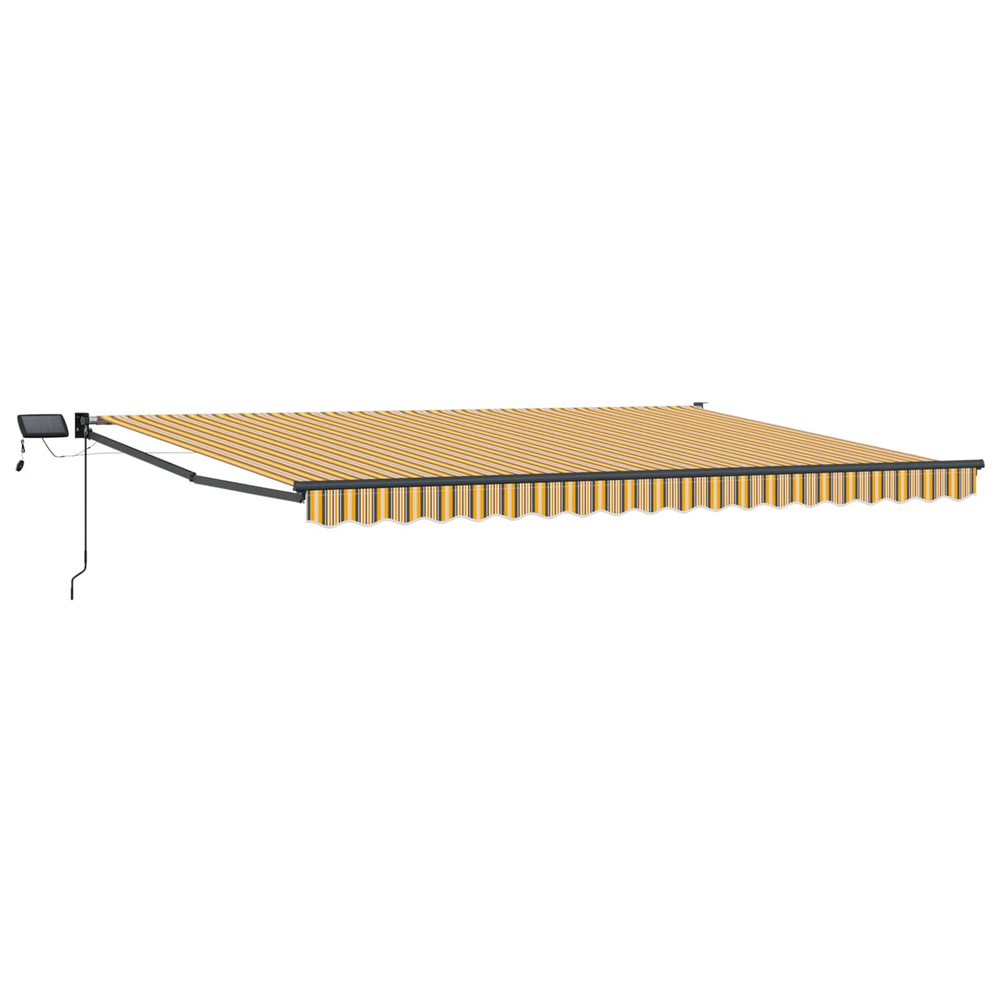 Tenda retrattile manuale con LED 4 × 3 m