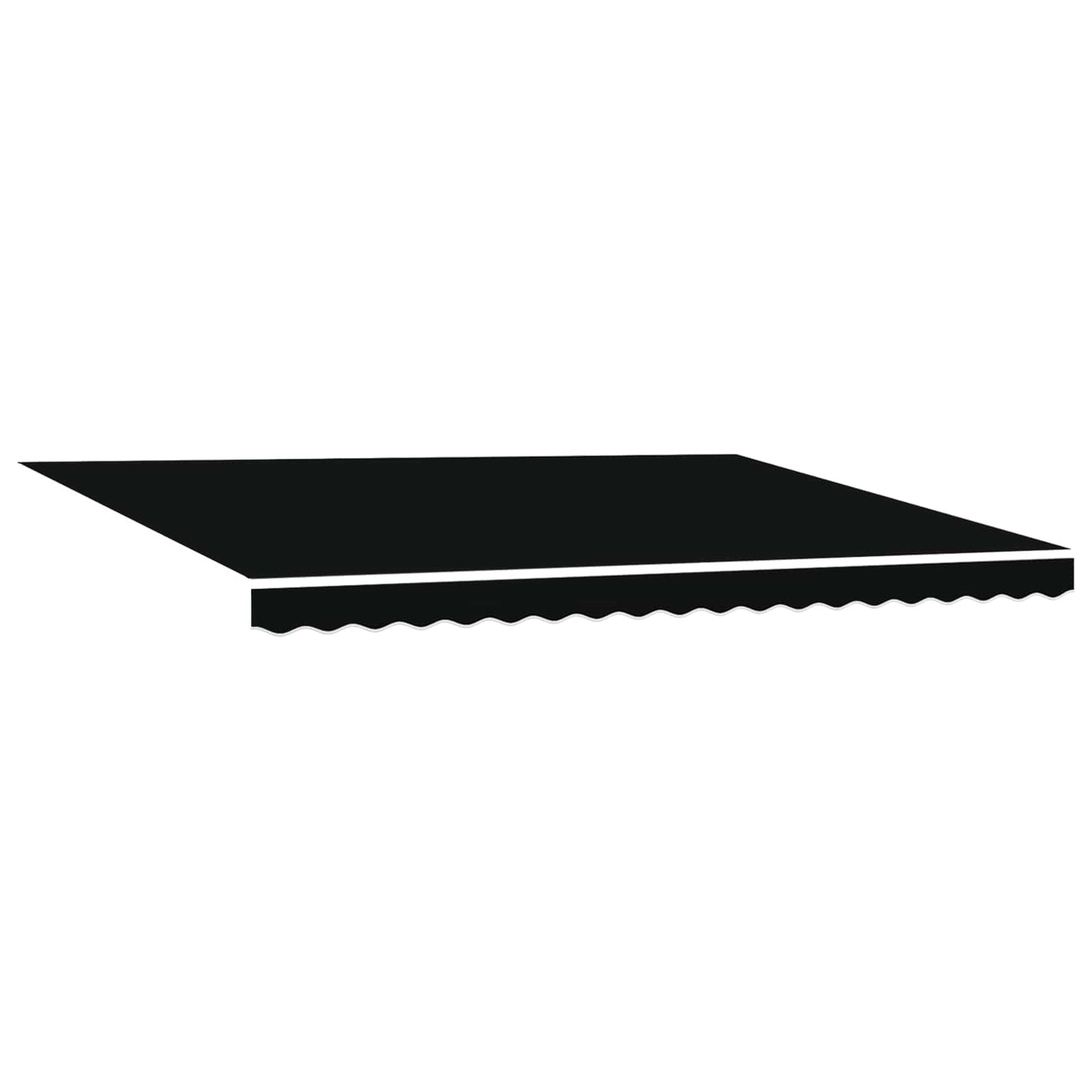 Tenda retrattile manuale con LED Nero e antracite 4 × 3 m | homemem39