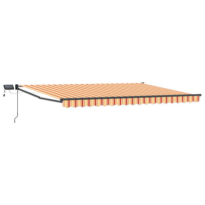 Tenda retrattile manuale con LED Multicolore 4,5 × 3 m | homemem39