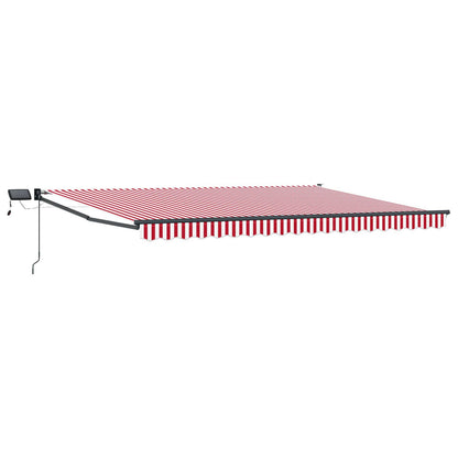 Tenda retrattile manuale con LED 4,5 × 3 m | homemem39