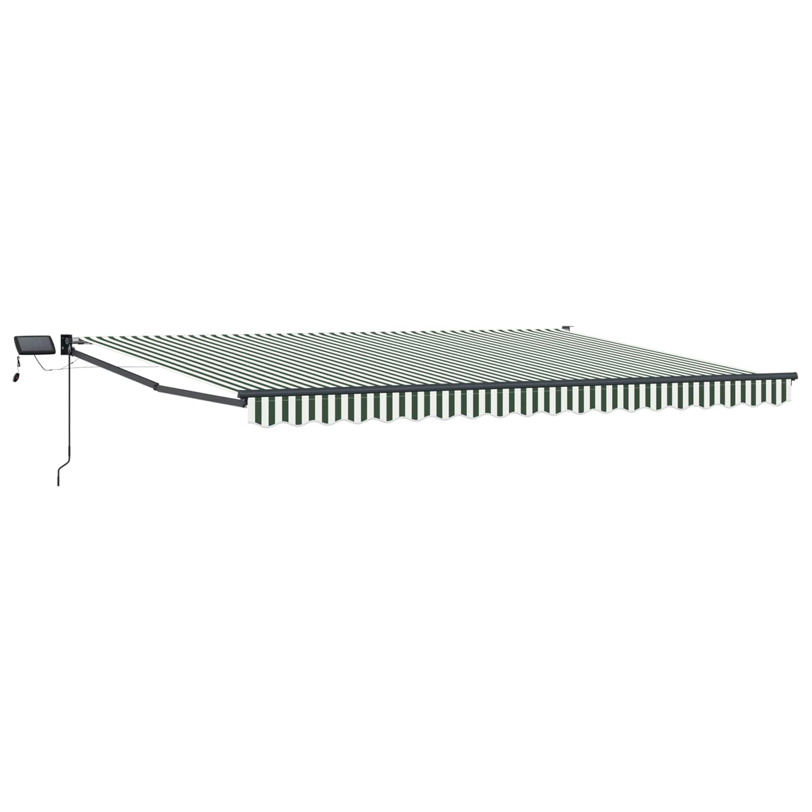 Tenda retrattile manuale con LED 4,5 × 3 m | homemem39