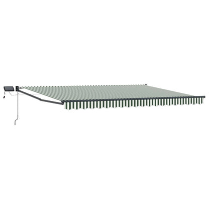 Tenda retrattile manuale con LED 4,5 × 3 m | homemem39