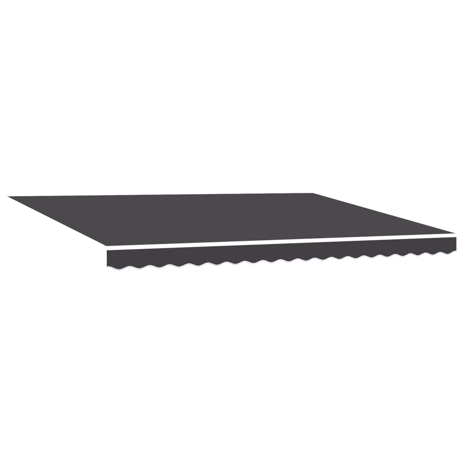 Tenda retrattile manuale con LED Antracite 5 x 3 m | homemem39
