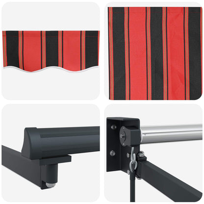 Tenda retrattile manuale con LED 5 x 3 m | homemem39