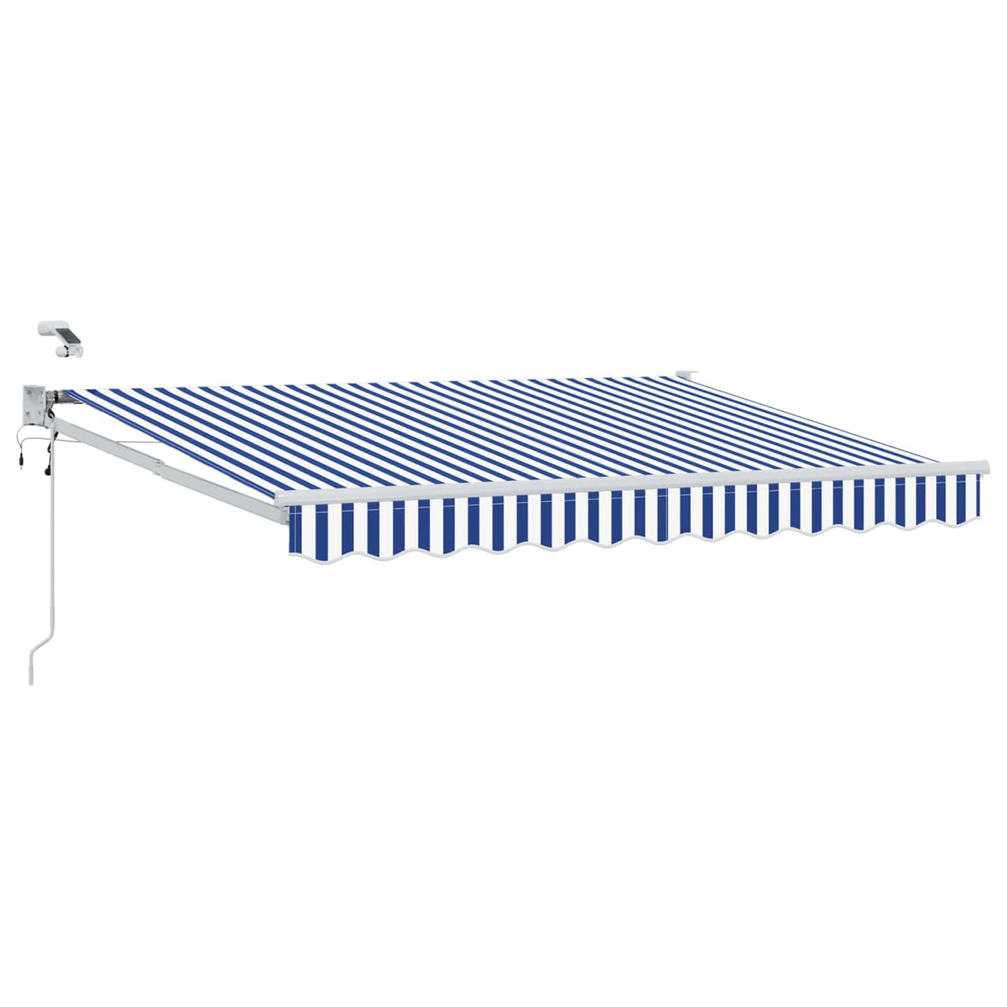 Tettuccio Elettrico Retrattile Blu e Bianco 2,5 x 2 m | homemem39