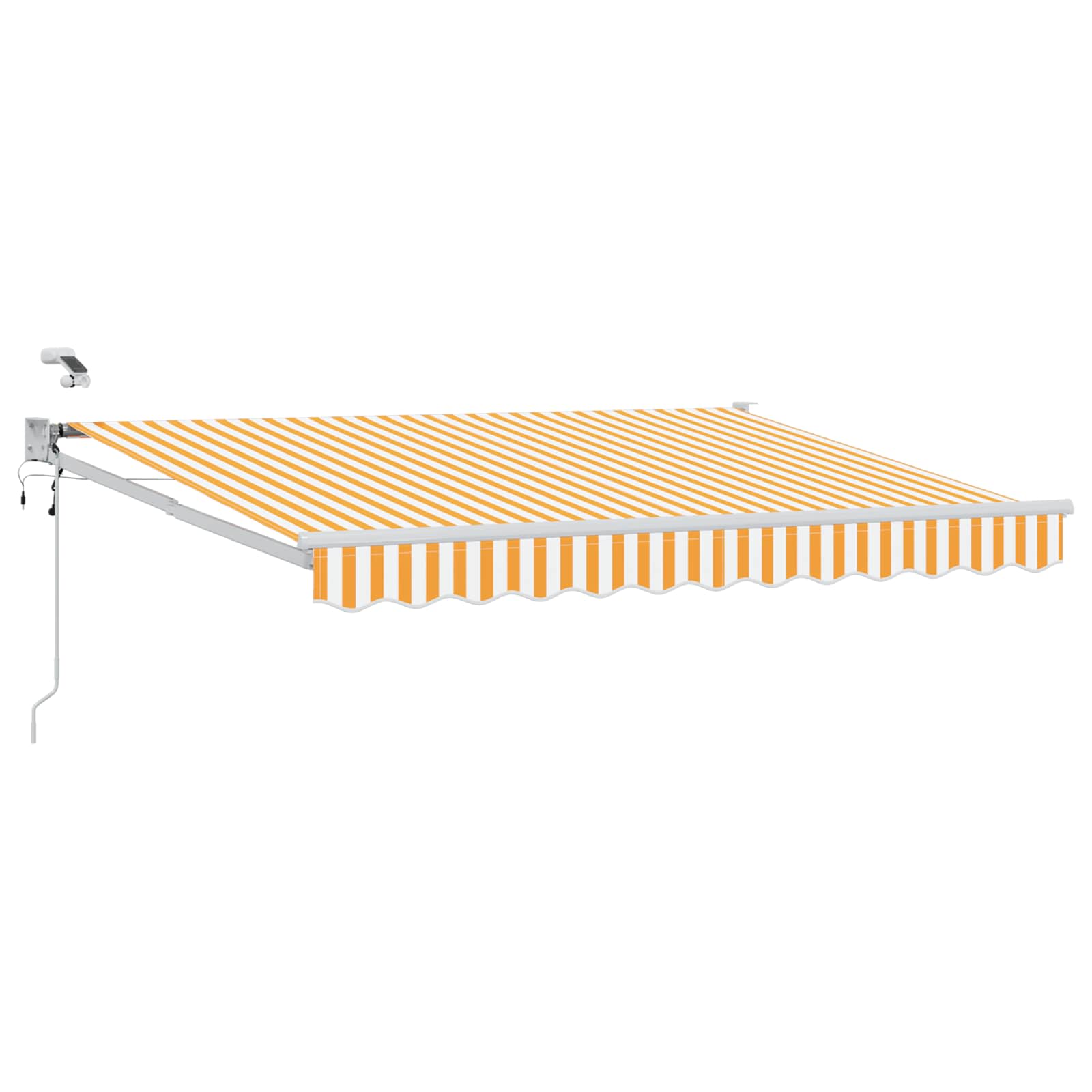 Tettuccio Elettrico Retrattile Giallo e Bianco 2,5 x 2 m | homemem39