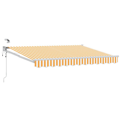 Tettuccio Elettrico Retrattile Giallo e Bianco 2,5 x 2 m | homemem39