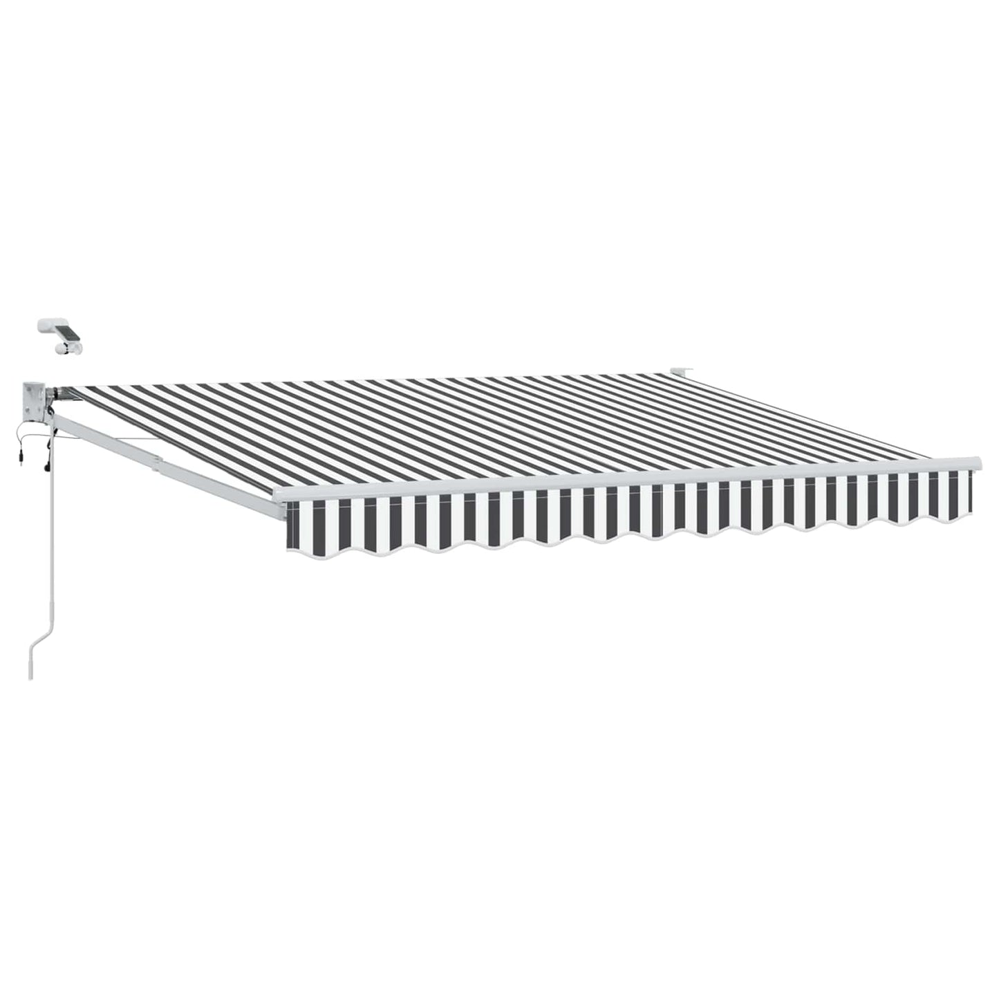 Tettuccio Elettrico Retrattile Antracite e Bianco 2,5 x 2 m | homemem39