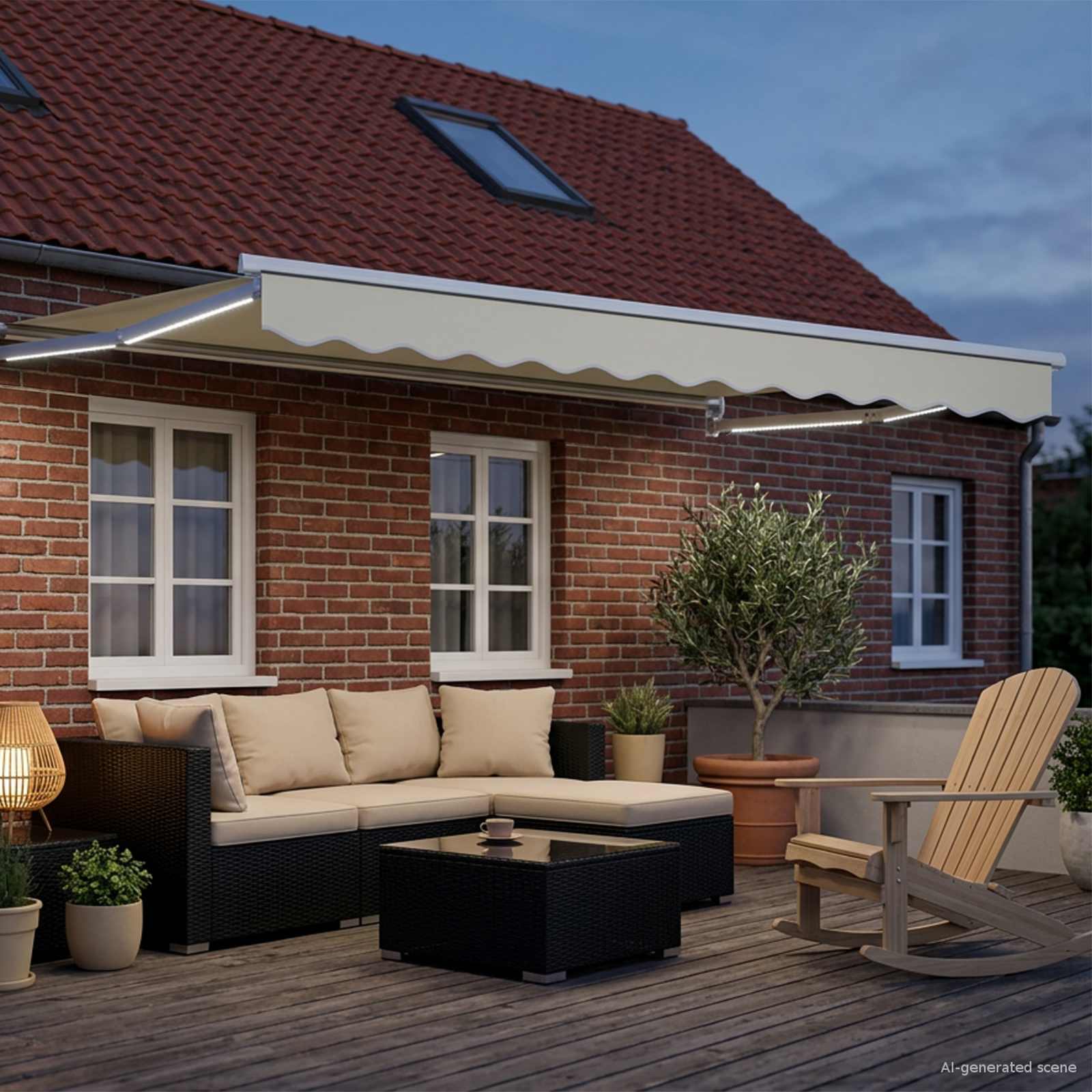 Tettuccio Elettrico Retrattile Crema 3,5 x 2 m | homemem39