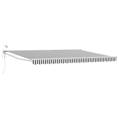 Tettuccio Elettrico Retrattile Antracite e Bianco 4 x 2 m | homemem39