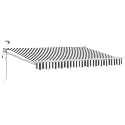 Tettuccio Elettrico Retrattile Antracite e Bianco 3,5 x 2,5 m | homemem39