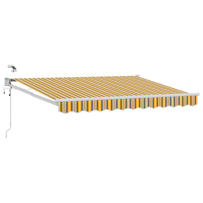 Tettuccio Elettrico Retrattile Giallo e Grigio 3,5 x 2,5 m | homemem39