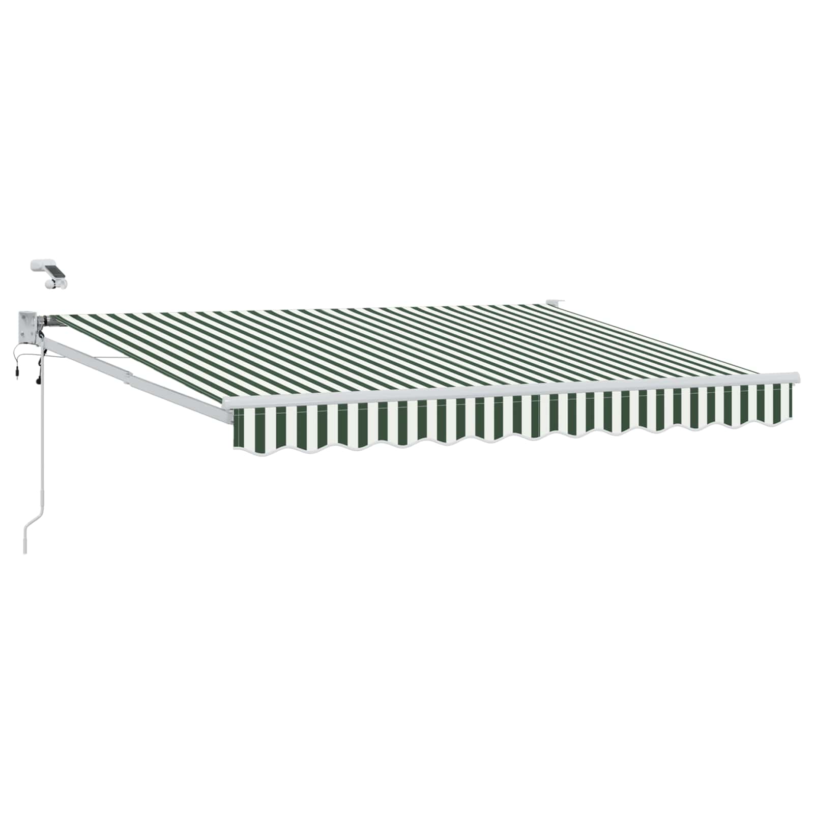 Tettuccio Elettrico Retrattile Verde e Bianco 3,5 x 2,5 m | homemem39