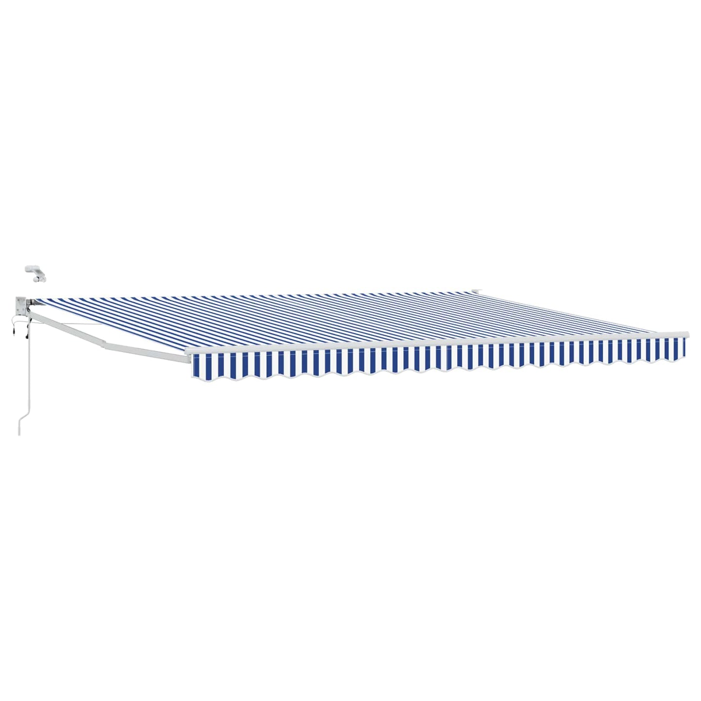 Tettuccio Elettrico Retrattile Blu e Bianco 4 × 3 m | homemem39