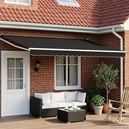 Tettuccio Elettrico Retrattile Nero 4 × 3 m