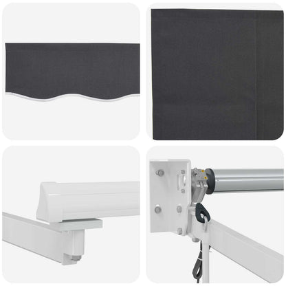 Tettuccio Elettrico Retrattile Antracite 4,5 × 3 m | homemem39