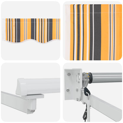 Tettuccio Elettrico Retrattile Giallo e Grigio 4,5 × 3 m | homemem39