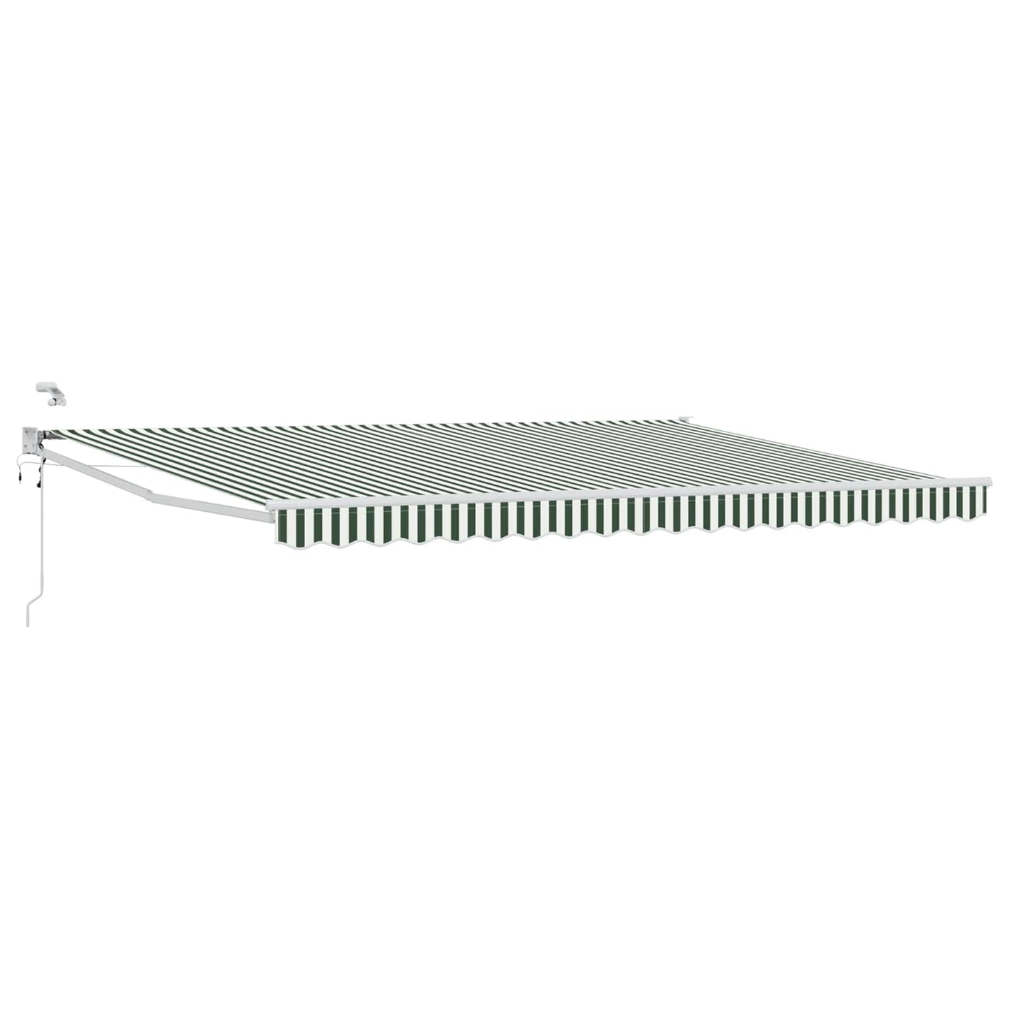 Tettuccio Elettrico Retrattile Verde e Bianco 4,5 × 3 m | homemem39