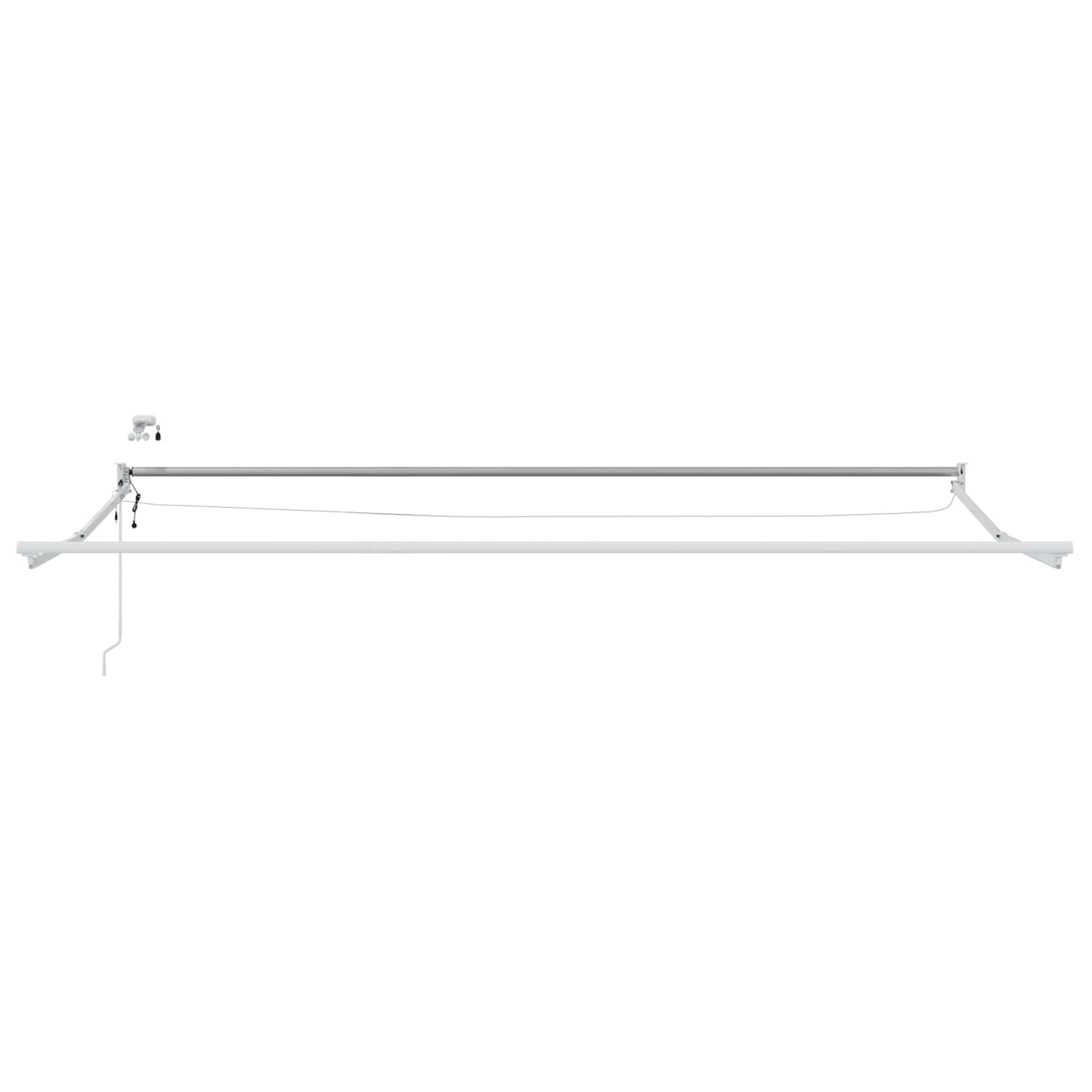 Tettuccio Elettrico Retrattile Arancione e bianco 5 x 3 m | homemem39