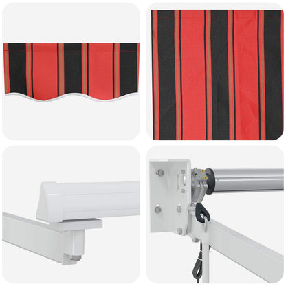 Tettuccio Elettrico Retrattile Arancione e Marrone 5 x 3 m | homemem39
