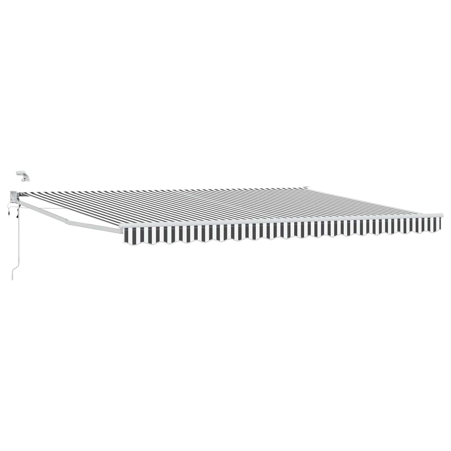 Tettuccio Elettrico Retrattile Antracite e Bianco 5 x 3 m | homemem39