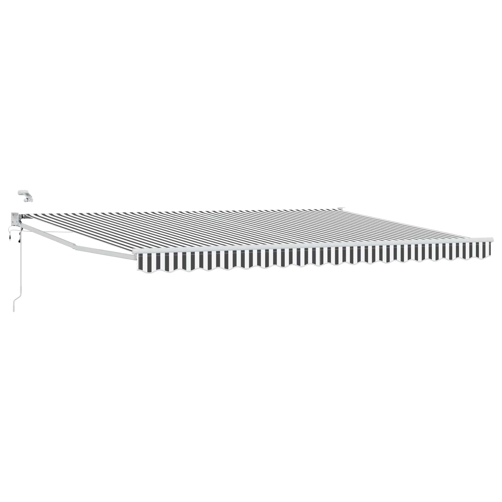 Tettuccio Elettrico Retrattile Antracite e Bianco 5 x 3 m | homemem39