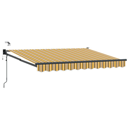 Tettuccio Elettrico Retrattile Giallo e Grigio 3,5 x 2 m | homemem39