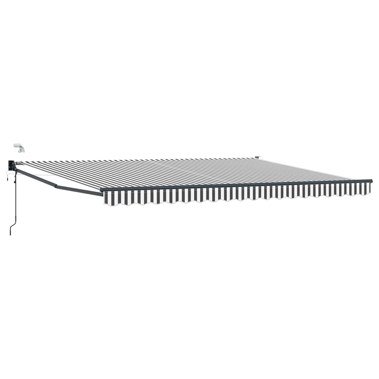 Tettuccio Elettrico Retrattile Antracite e Bianco 4 x 2 m | homemem39