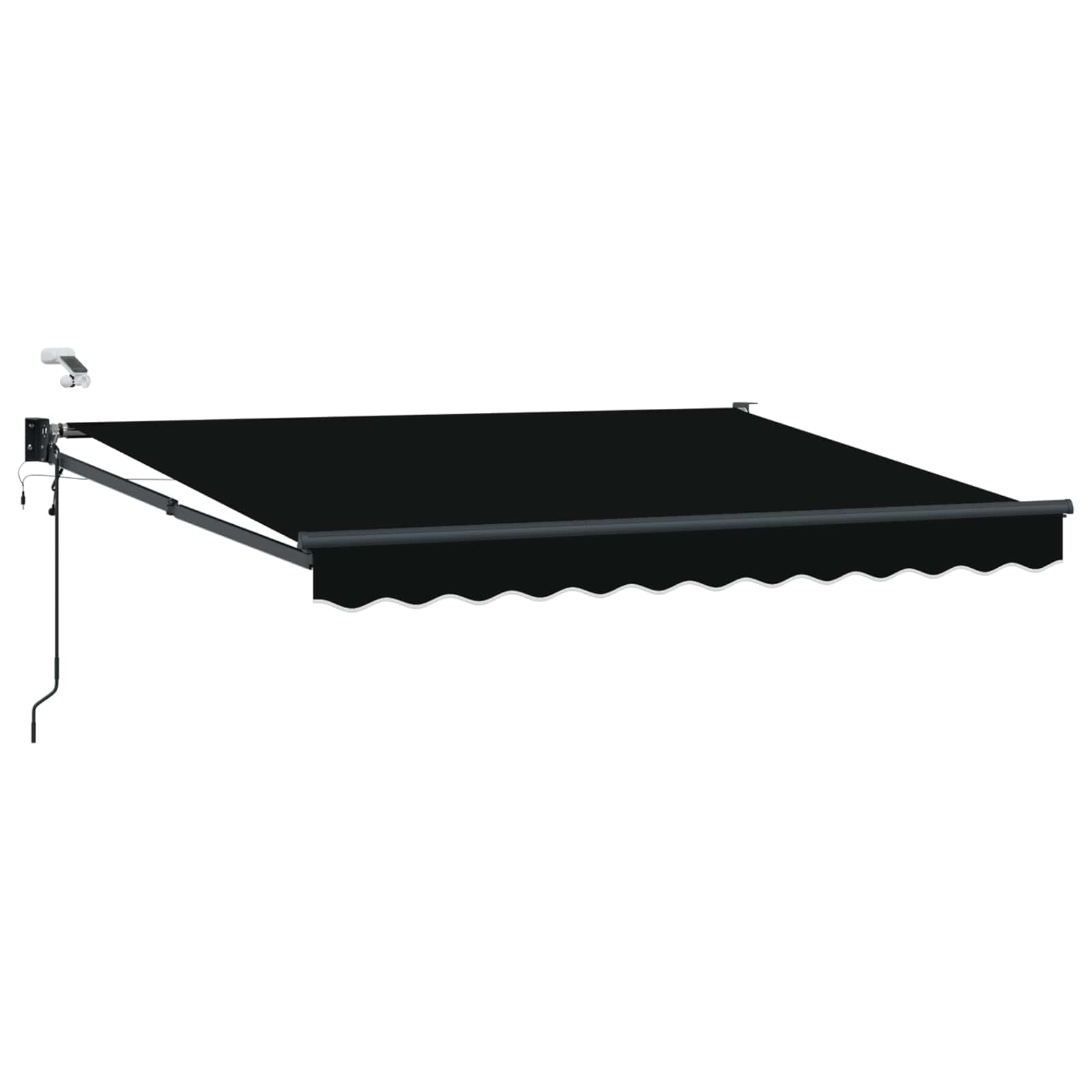 Tettuccio Elettrico Retrattile Nero 3 x 2,5 m | homemem39