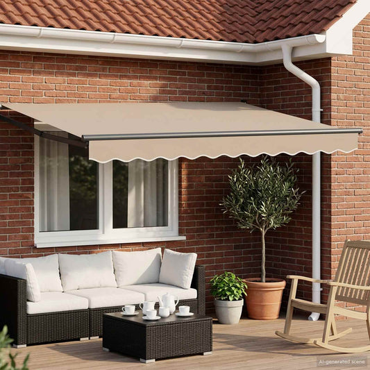 Tettuccio Elettrico Retrattile Beige 3 x 2,5 m | homemem39