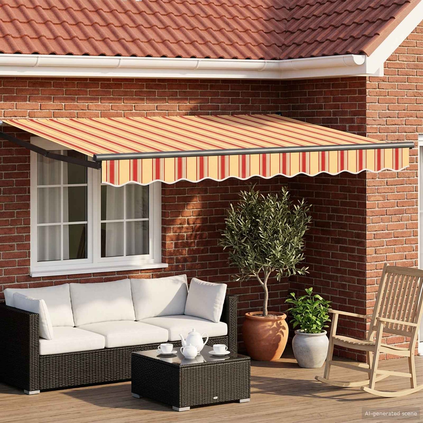Tettuccio Elettrico Retrattile Multicolore 3,5 x 2,5 m