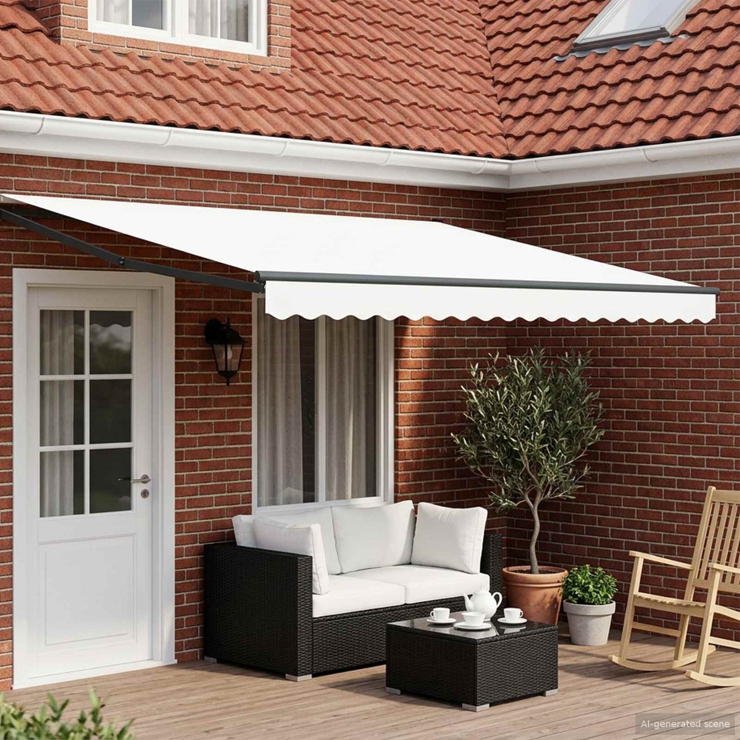 Tettuccio Elettrico Retrattile Bianco 4 × 3 m | homemem39