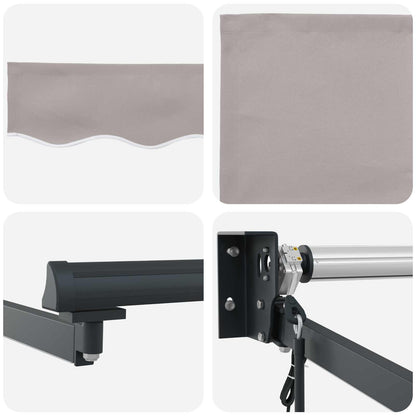 Tettuccio Elettrico Retrattile Grigio chiaro 4 × 3 m | homemem39