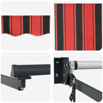 Tettuccio Elettrico Retrattile Arancione e Marrone 4,5 × 3 m | homemem39